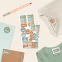Kit combinado de etiquetas