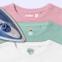 Surtido de etiquetas termoadhesivas para ropa