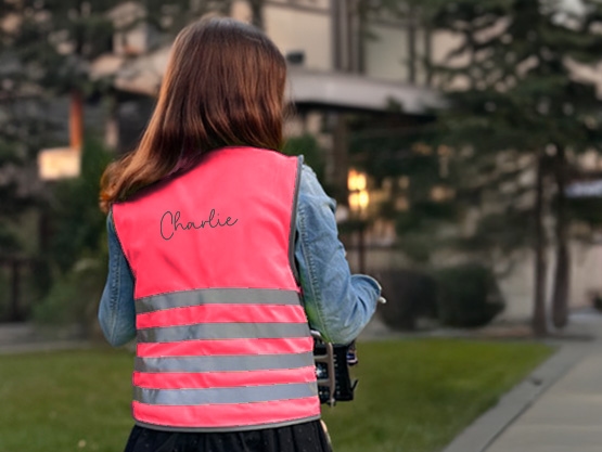 Chaleco de seguridad fluorescente para niños - Básico