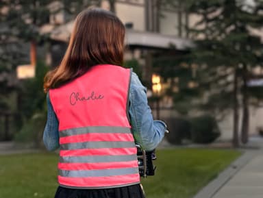 Chaleco de seguridad fluorescente para niños - Básico