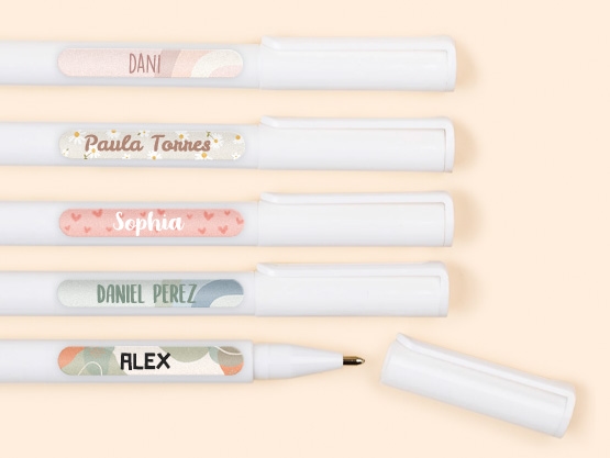 Mini etiquetas con diseño