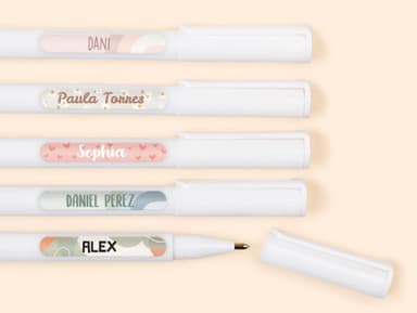 Mini etiquetas con diseño