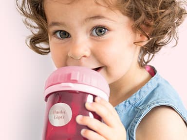 Etiquetas personalizadas redondas con diseño