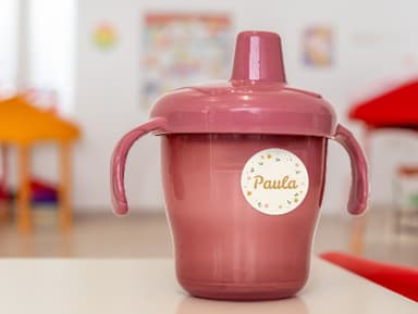 Etiquetas personalizadas redondas con diseño