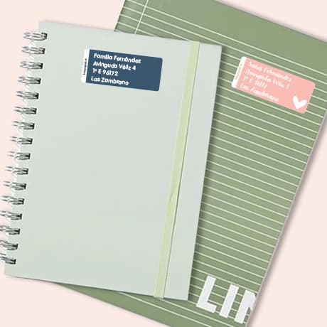 Etiquetas personalizadas grandes